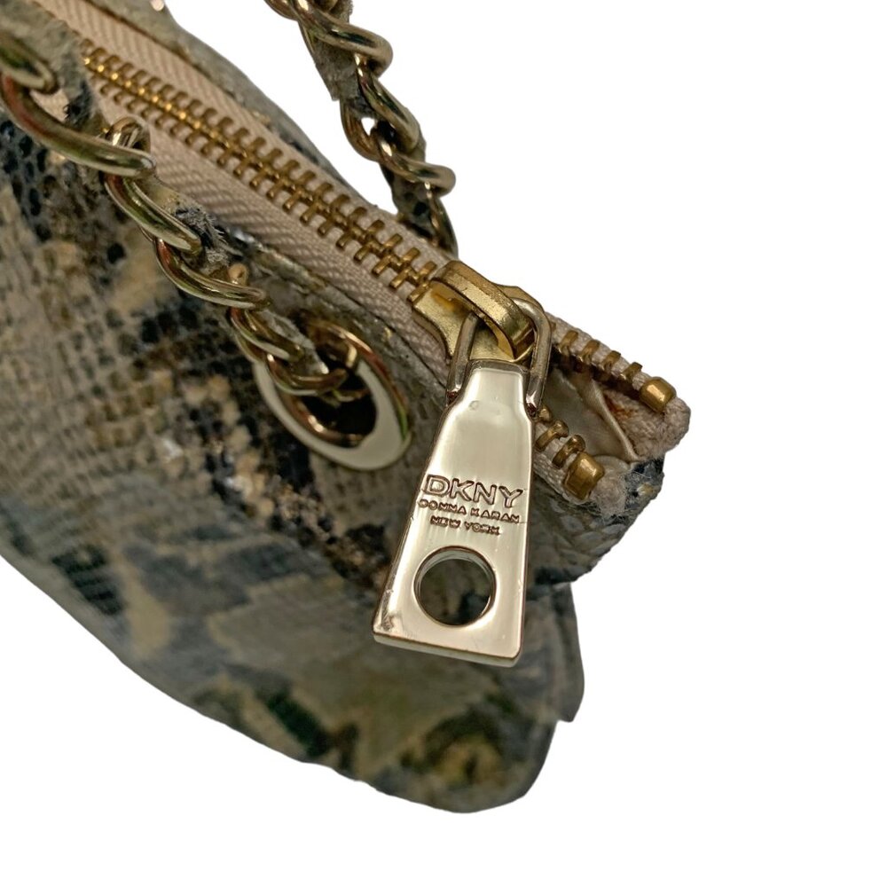 DKNY Metallic Python Print ‎ Leather Convertible … - image 6